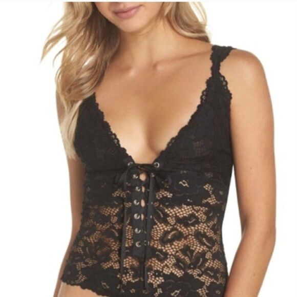 Free People Tops - Free People Intimately Gazy Eyes Lace Bodysuit